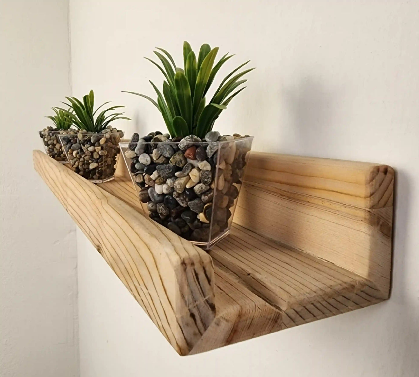 Picture Ledge Shelf, Farmhouse Floating Shelf with  Metal Brackets - Custom Size Shelves