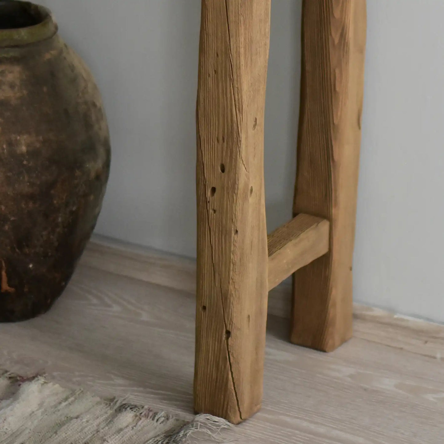 Rustic Entryway Wooden Console Table - Live Edge Wood Dresser