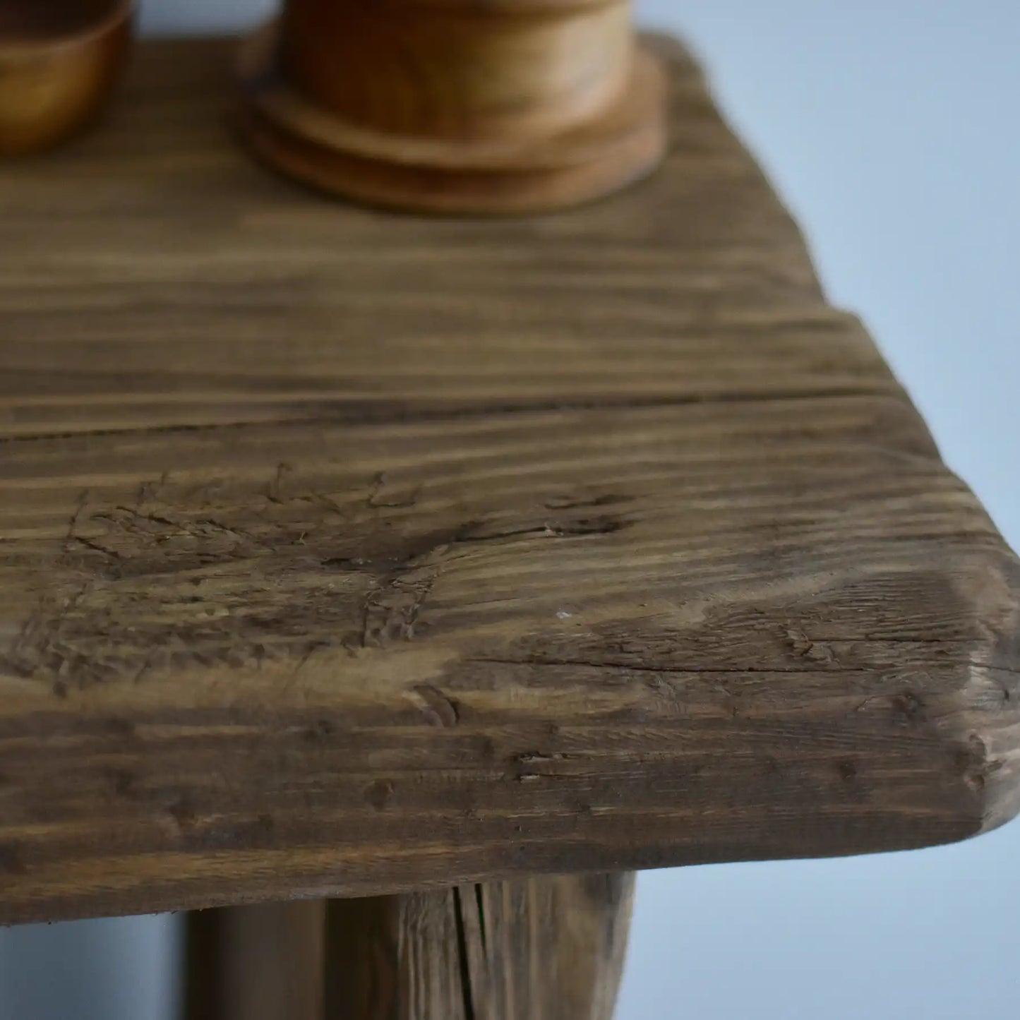 Rustic Entryway Wooden Console Table - Live Edge Wood Dresser