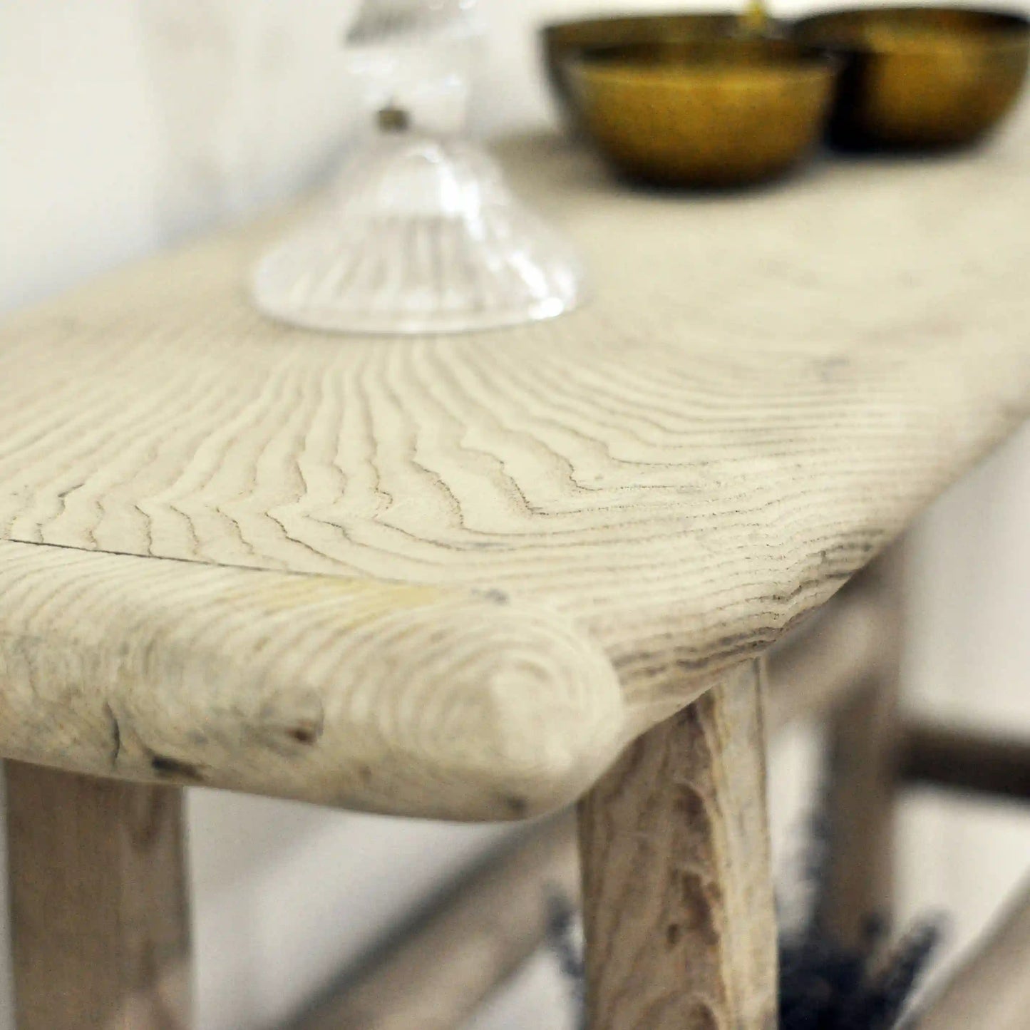 Rustic Entryway Wooden Console Table - Live Edge Wood Dresser