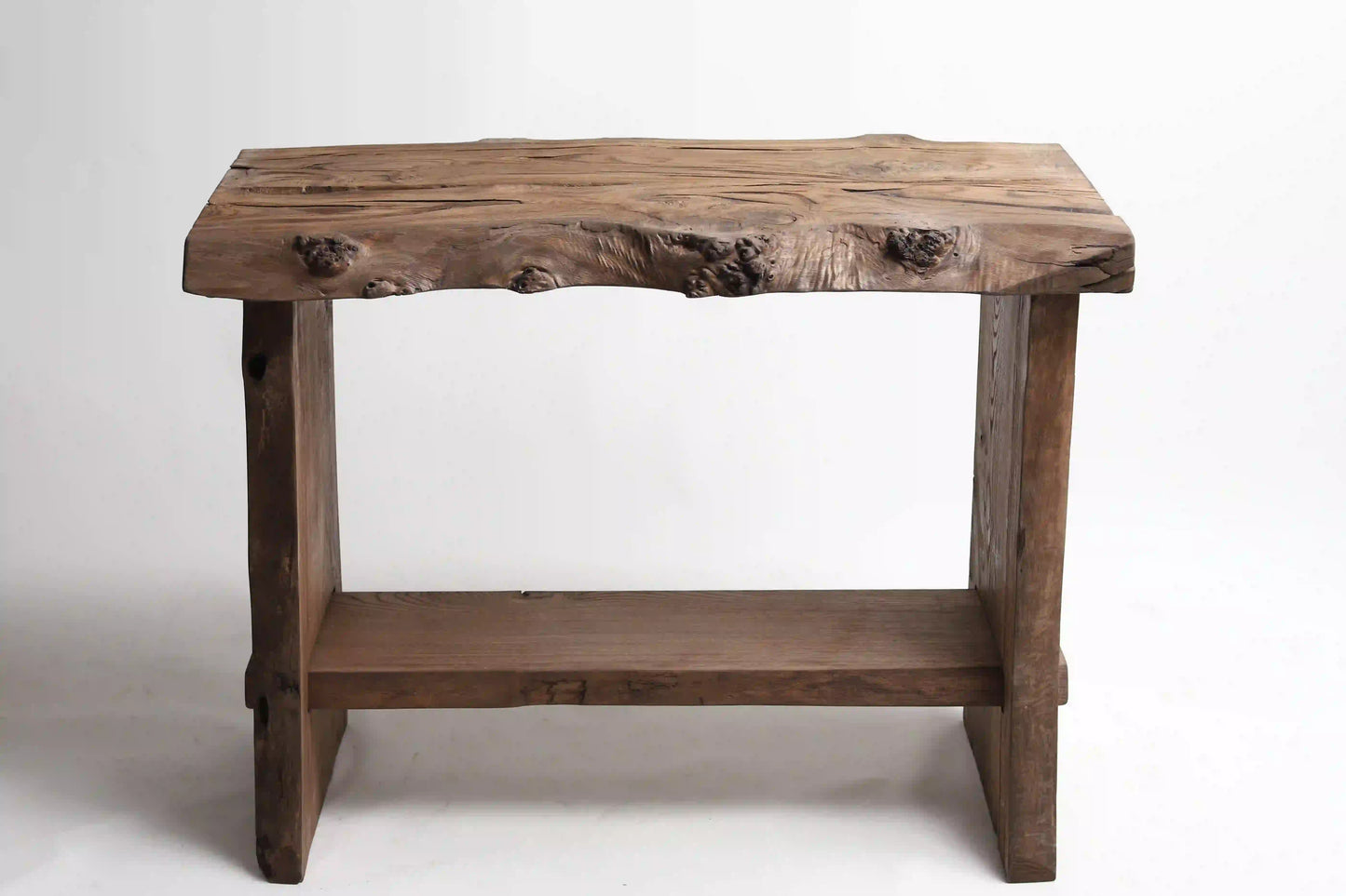 Rustic Bathroom Vanities - Farmhouse Narrow Live Edge Wood Vanity