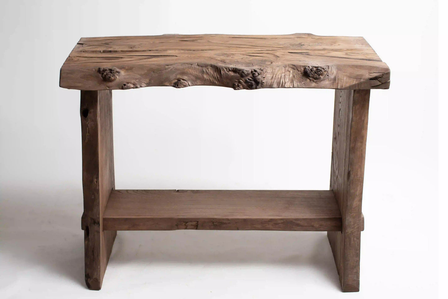 Rustic Bathroom Vanities - Farmhouse Narrow Live Edge Wood Vanity